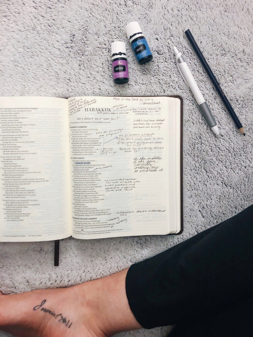 distress, comfort, endurance